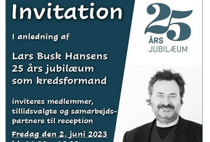 Lars Busk Hansen 25 Aars Jubilaeum 2 Juni 2023 Nyhe